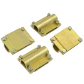 Electrical Ground Connector Brass Square Cross Clamps wire connector